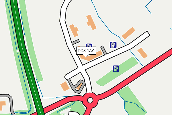 DD8 1AY map - OS OpenMap – Local (Ordnance Survey)