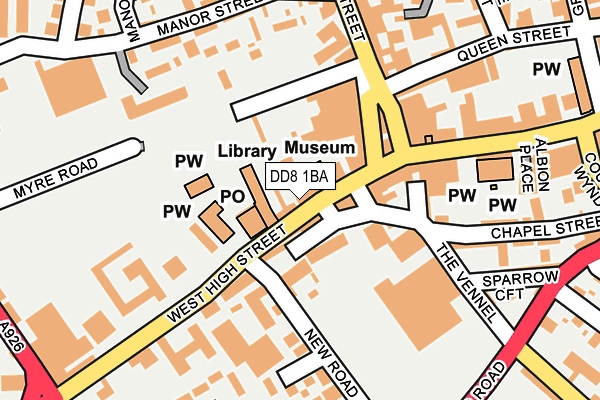 DD8 1BA map - OS OpenMap – Local (Ordnance Survey)