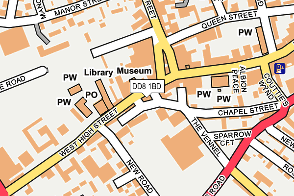 DD8 1BD map - OS OpenMap – Local (Ordnance Survey)