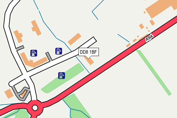 DD8 1BF map - OS OpenMap – Local (Ordnance Survey)