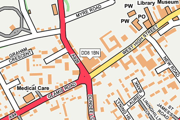 DD8 1BN map - OS OpenMap – Local (Ordnance Survey)