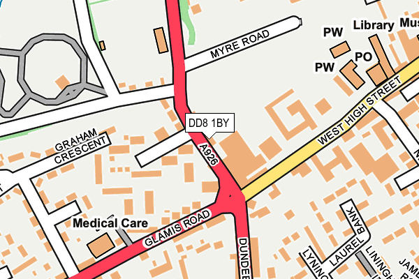 DD8 1BY map - OS OpenMap – Local (Ordnance Survey)