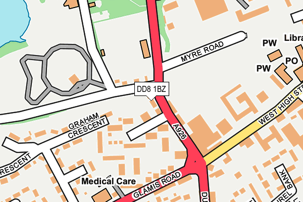 DD8 1BZ map - OS OpenMap – Local (Ordnance Survey)
