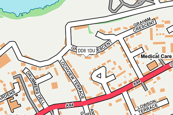 DD8 1DU map - OS OpenMap – Local (Ordnance Survey)