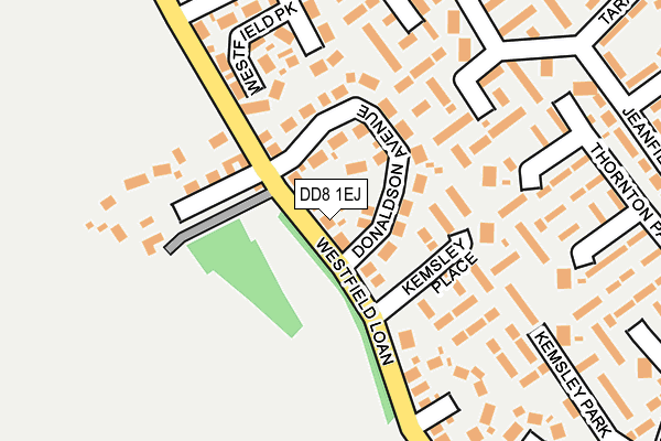 DD8 1EJ map - OS OpenMap – Local (Ordnance Survey)