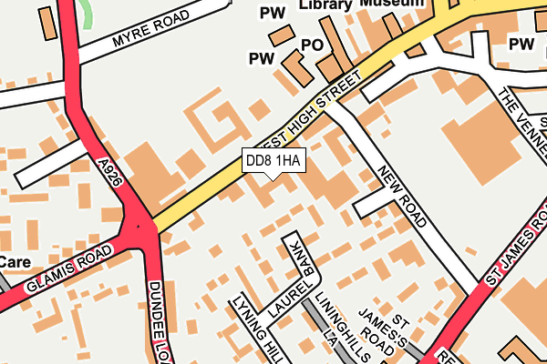 DD8 1HA map - OS OpenMap – Local (Ordnance Survey)