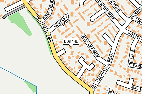 DD8 1HL map - OS OpenMap – Local (Ordnance Survey)