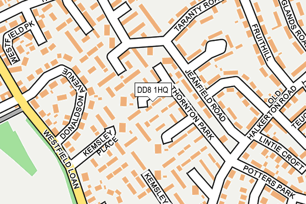 DD8 1HQ map - OS OpenMap – Local (Ordnance Survey)