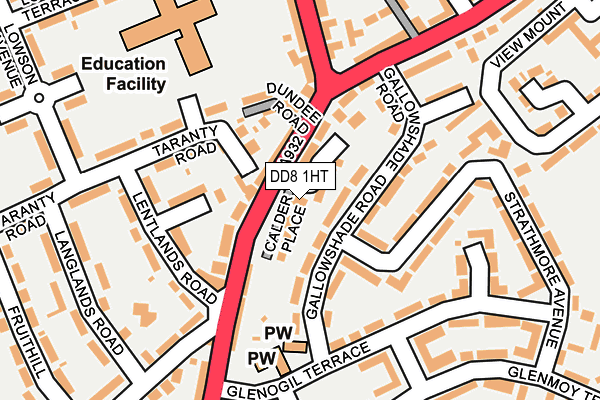 DD8 1HT map - OS OpenMap – Local (Ordnance Survey)