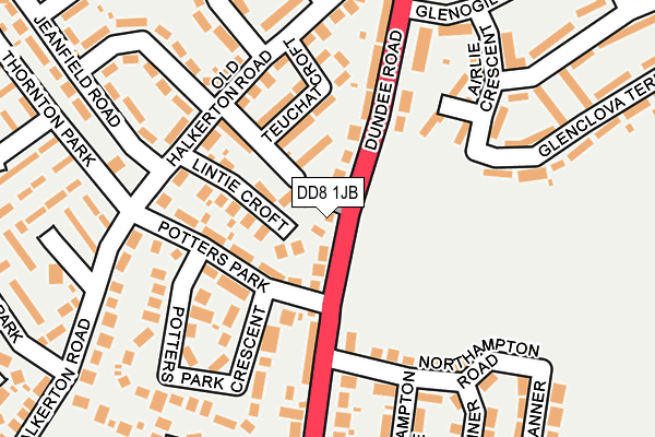 DD8 1JB map - OS OpenMap – Local (Ordnance Survey)