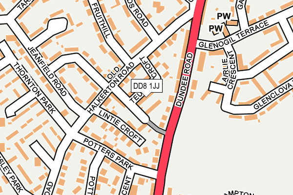 DD8 1JJ map - OS OpenMap – Local (Ordnance Survey)