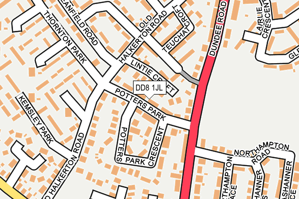 DD8 1JL map - OS OpenMap – Local (Ordnance Survey)
