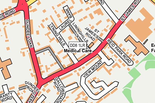 DD8 1LR map - OS OpenMap – Local (Ordnance Survey)