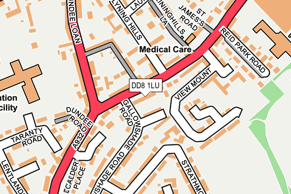 DD8 1LU map - OS OpenMap – Local (Ordnance Survey)