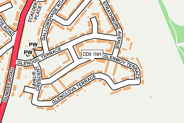 DD8 1NH map - OS OpenMap – Local (Ordnance Survey)