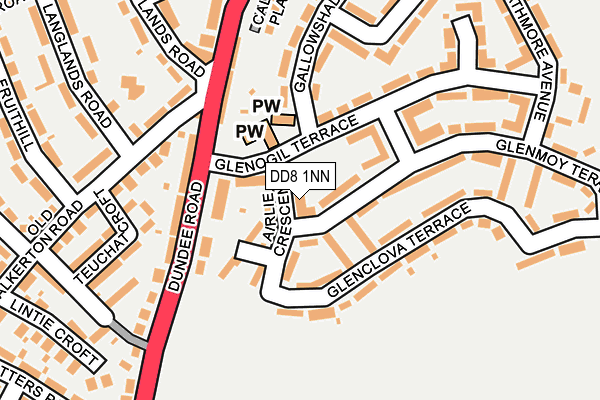 DD8 1NN map - OS OpenMap – Local (Ordnance Survey)