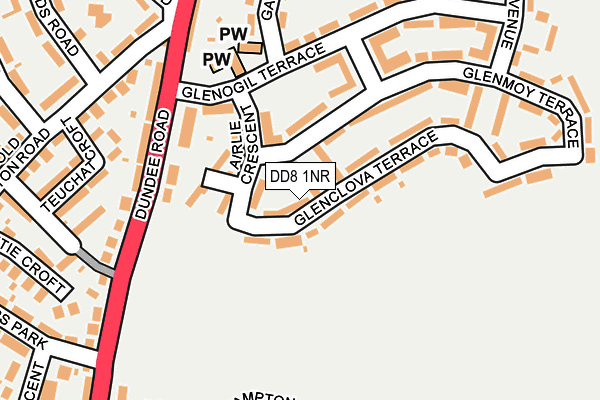 DD8 1NR map - OS OpenMap – Local (Ordnance Survey)