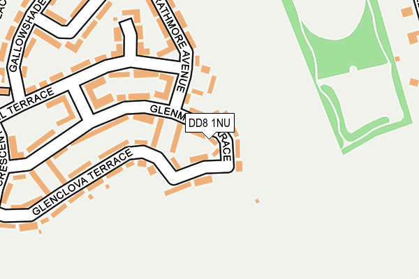 DD8 1NU map - OS OpenMap – Local (Ordnance Survey)