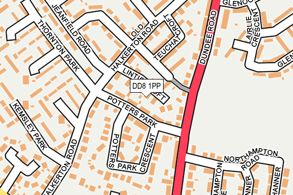 DD8 1PP map - OS OpenMap – Local (Ordnance Survey)