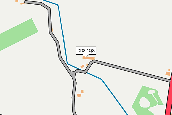 DD8 1QS map - OS OpenMap – Local (Ordnance Survey)