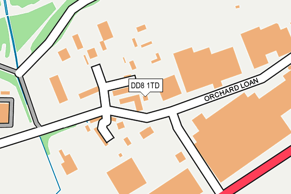DD8 1TD map - OS OpenMap – Local (Ordnance Survey)