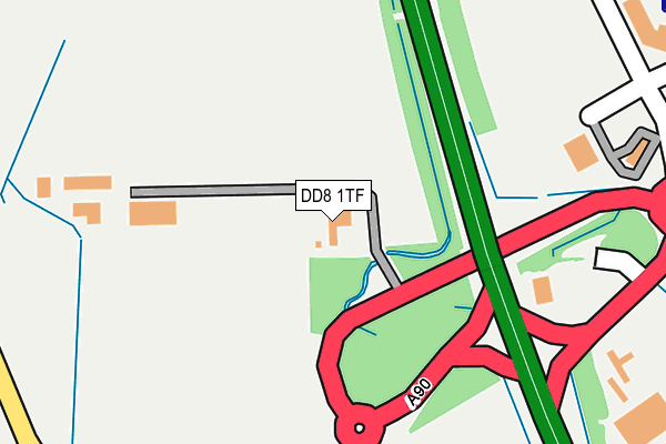 DD8 1TF map - OS OpenMap – Local (Ordnance Survey)