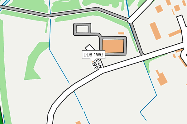 DD8 1WG map - OS OpenMap – Local (Ordnance Survey)