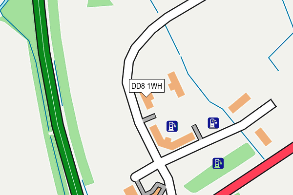 DD8 1WH map - OS OpenMap – Local (Ordnance Survey)