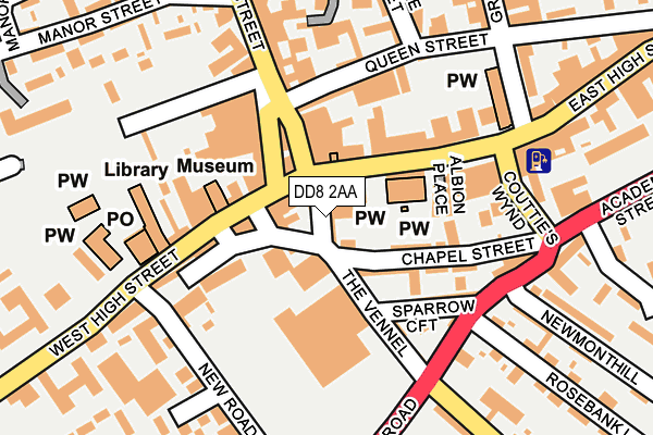 DD8 2AA map - OS OpenMap – Local (Ordnance Survey)