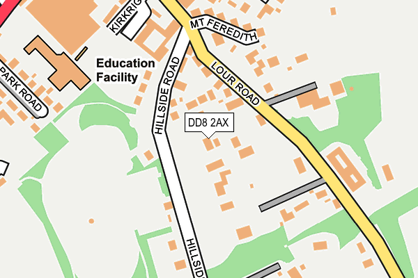 DD8 2AX map - OS OpenMap – Local (Ordnance Survey)