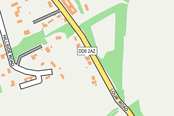 DD8 2AZ map - OS OpenMap – Local (Ordnance Survey)