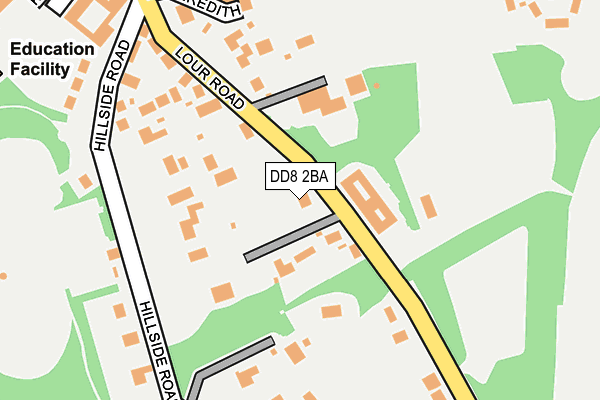 DD8 2BA map - OS OpenMap – Local (Ordnance Survey)
