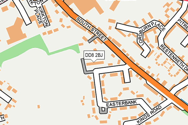 DD8 2BJ map - OS OpenMap – Local (Ordnance Survey)