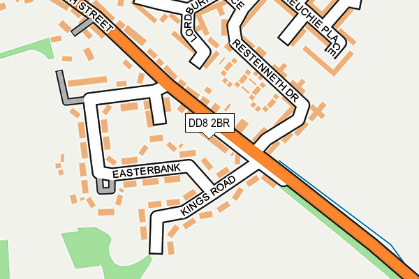 DD8 2BR map - OS OpenMap – Local (Ordnance Survey)