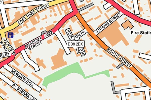 DD8 2DX map - OS OpenMap – Local (Ordnance Survey)