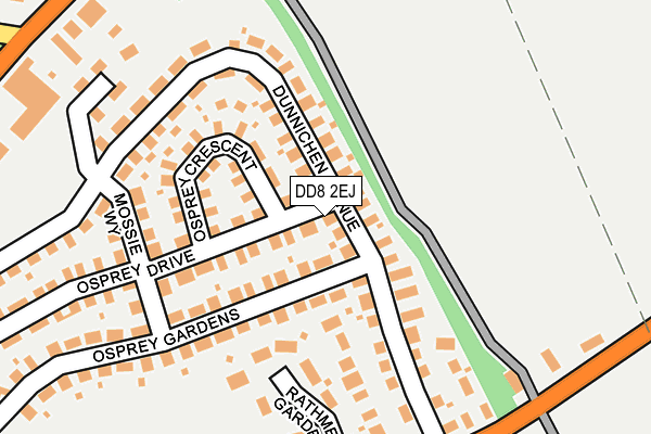 DD8 2EJ map - OS OpenMap – Local (Ordnance Survey)