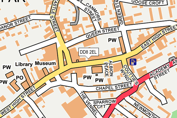 DD8 2EL map - OS OpenMap – Local (Ordnance Survey)
