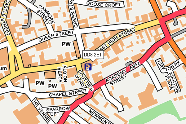 DD8 2ET map - OS OpenMap – Local (Ordnance Survey)