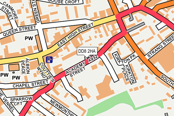 DD8 2HA map - OS OpenMap – Local (Ordnance Survey)