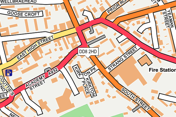 DD8 2HD map - OS OpenMap – Local (Ordnance Survey)