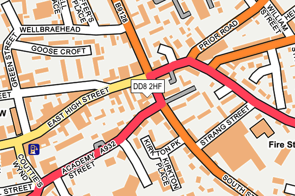 DD8 2HF map - OS OpenMap – Local (Ordnance Survey)