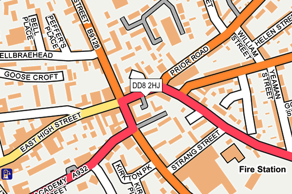 DD8 2HJ map - OS OpenMap – Local (Ordnance Survey)