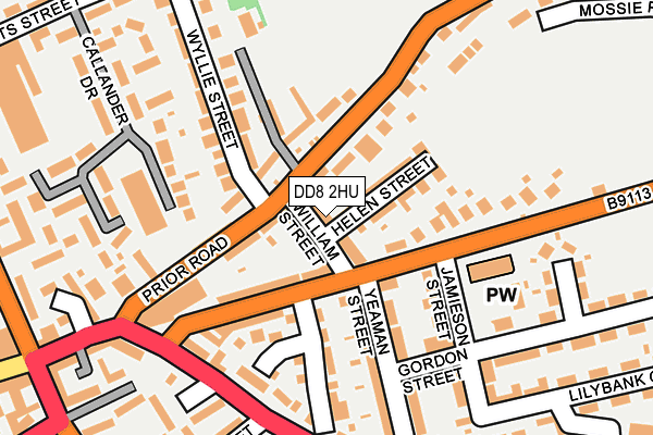 DD8 2HU map - OS OpenMap – Local (Ordnance Survey)