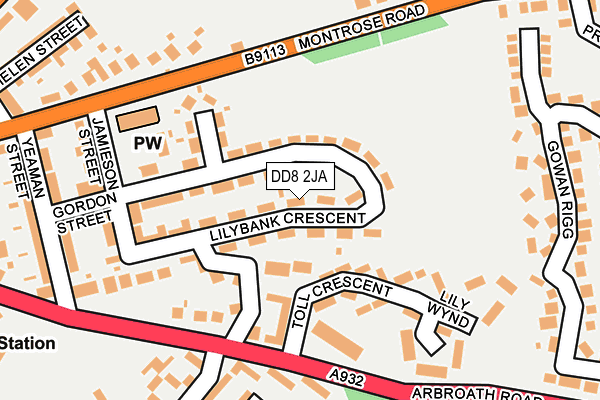 DD8 2JA map - OS OpenMap – Local (Ordnance Survey)