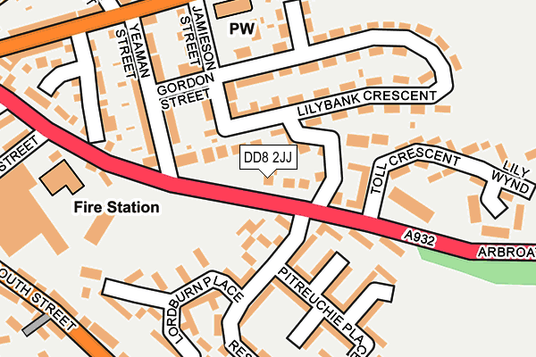 DD8 2JJ map - OS OpenMap – Local (Ordnance Survey)