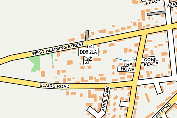 DD8 2LA map - OS OpenMap – Local (Ordnance Survey)