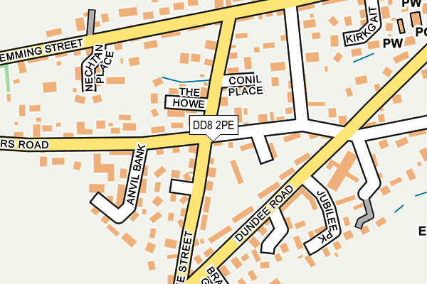 DD8 2PE map - OS OpenMap – Local (Ordnance Survey)