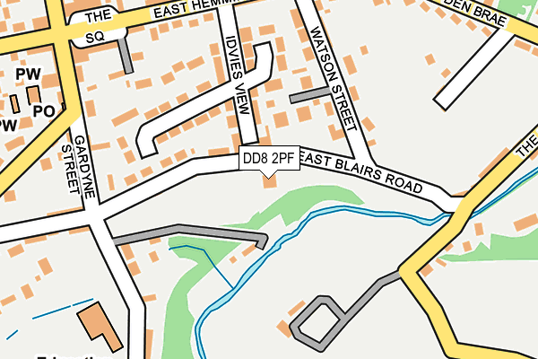 DD8 2PF map - OS OpenMap – Local (Ordnance Survey)