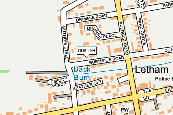 DD8 2PH map - OS OpenMap – Local (Ordnance Survey)