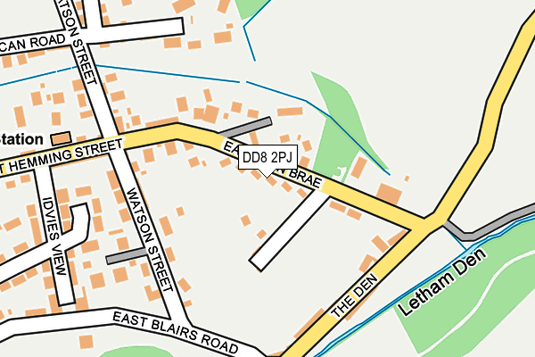 DD8 2PJ map - OS OpenMap – Local (Ordnance Survey)